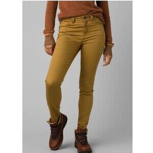 prAna Oday Jean Stretch Skinny Leg Jean Womens 8/29 Bronze Casual Outdoors